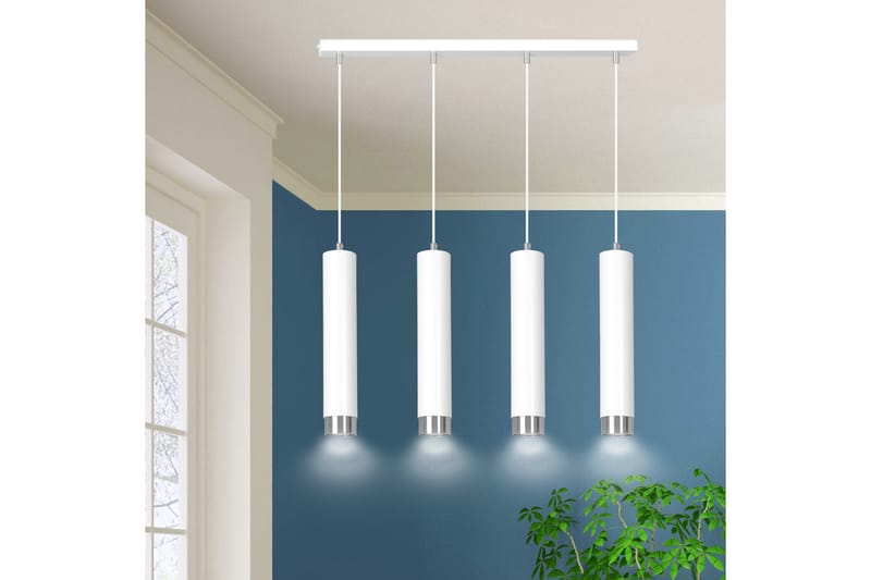 Kibo 4 pendel Hvid - Scandinavian Choice - Loftlampe køkken - Vindueslampe hængende - Vindueslampe - Pendellamper & hængelamper - Soveværelse lampe - Stuelampe