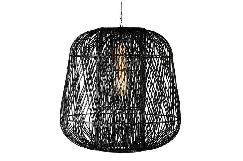 Lashawn Pendel 100x100 cm - Bambus / sort - Loftlampe køkken - Vindueslampe hængende - Vindueslampe - Pendellamper & hængelamper - Soveværelse lampe - Netlampe - Stuelampe