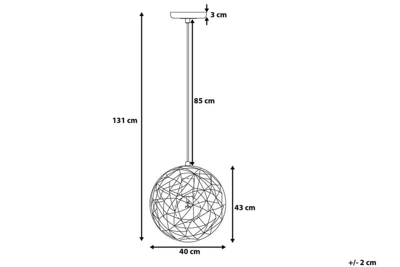 Lemme Loftslampe 40 cm - Kobber - Loftlampe køkken - Vindueslampe hængende - Vindueslampe - Pendellamper & hængelamper - Soveværelse lampe - Stuelampe