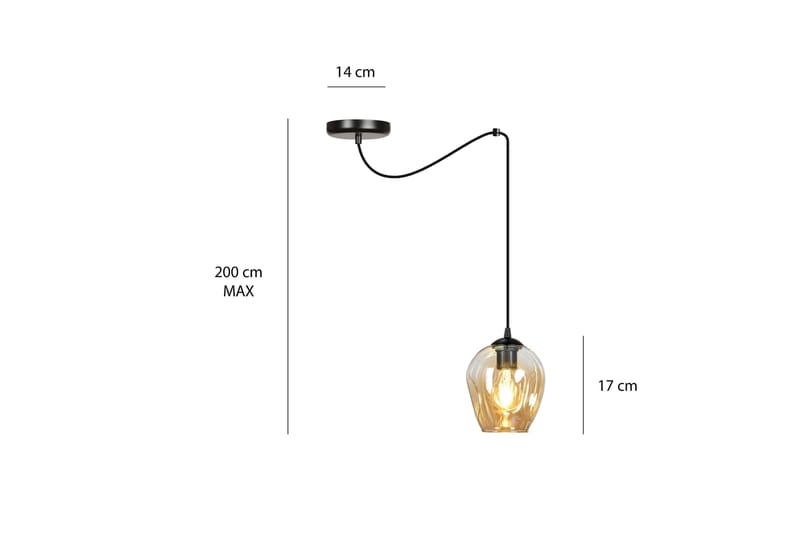 Level 1 pendel Honning - Scandinavian Choice - Loftlampe køkken - Vindueslampe hængende - Vindueslampe - Pendellamper & hængelamper - Soveværelse lampe - Stuelampe
