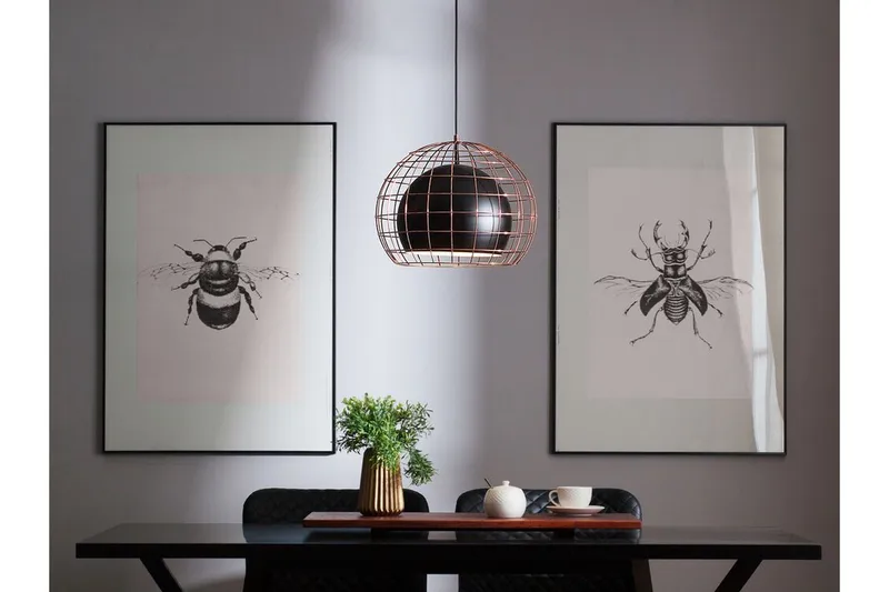 Liri Loftslampe 31 cm, Sort