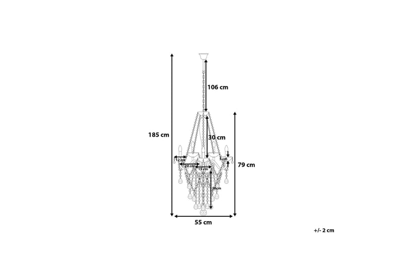 Locone Loftslampe 79 cm - Sølv - Loftlampe køkken - Vindueslampe hængende - Vindueslampe - Pendellamper & hængelamper - Soveværelse lampe - Stuelampe