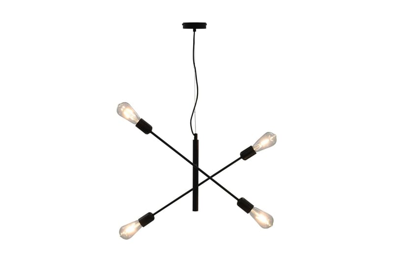 Loftlampe Med Glødepærer 2 W E27 Sort - Sort - Loftlampe køkken - Vindueslampe hængende - Vindueslampe - Pendellamper & hængelamper - Soveværelse lampe - Stuelampe