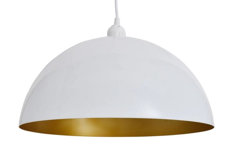 Loftslampe Halvkugle 2 Stk. Højdejusterbar Hvid - Hvid - Vindueslampe hængende - Pendellamper & hængelamper - Stuelampe - Vindueslampe - Loftlampe køkken - Soveværelse lampe