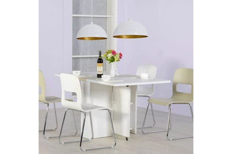 Loftslampe Halvkugle 2 Stk. Højdejusterbar Hvid - Hvid - Belysning - Lamper & indendørsbelysning - Loftlampe - Pendellamper & hængelamper