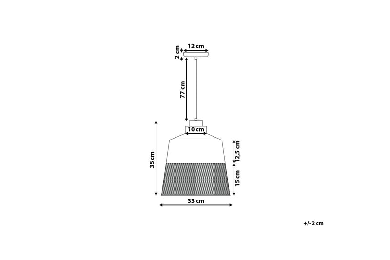 Muga Loftslampe 33 cm - Sort - Loftlampe køkken - Vindueslampe hængende - Vindueslampe - Pendellamper & hængelamper - Soveværelse lampe - Stuelampe