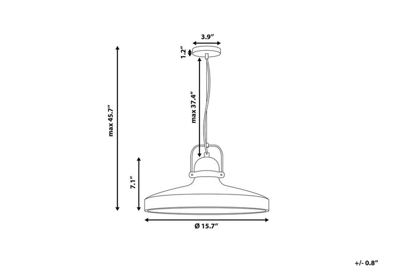 Noatak Loftlampe 40 cm - Grå - Loftlampe køkken - Vindueslampe hængende - Vindueslampe - Pendellamper & hængelamper - Soveværelse lampe - Stuelampe