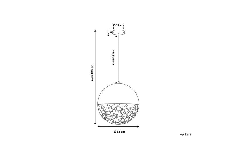 Padma Loftslampe 35 cm - Guld - Loftlampe køkken - Vindueslampe hængende - Vindueslampe - Pendellamper & hængelamper - Soveværelse lampe - Stuelampe