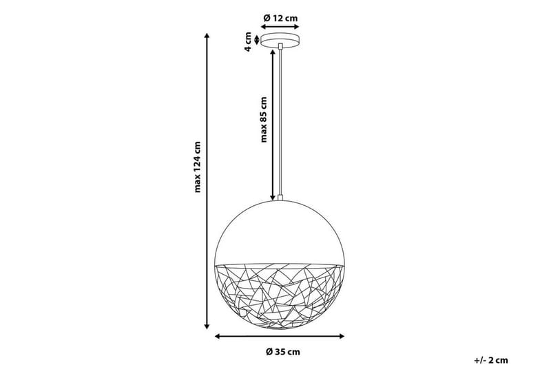 Padma Loftslampe 35 cm - Kobber - Loftlampe køkken - Vindueslampe hængende - Vindueslampe - Pendellamper & hængelamper - Soveværelse lampe - Stuelampe