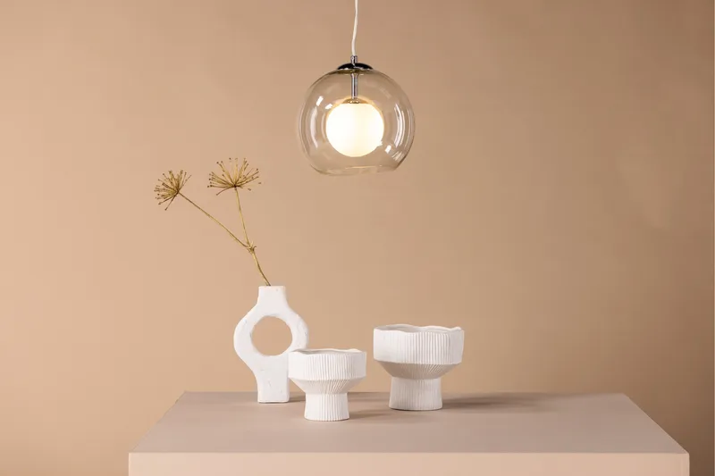 Roche Pendellampe 25 cm - Transparent - Belysning - Lamper & indendørsbelysning - Loftlampe - Pendellamper & hængelamper