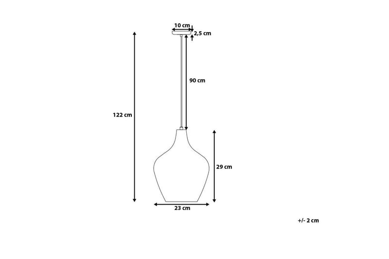 Sangone Loftslampe 23 cm - Sølv - Loftlampe køkken - Vindueslampe hængende - Vindueslampe - Pendellamper & hængelamper - Soveværelse lampe - Stuelampe