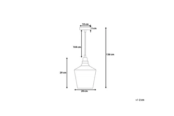 Santon Loftslampe 20 cm - Gennemsigtig - Belysning - Lamper & indendørsbelysning - Loftlampe - Pendellamper & hængelamper