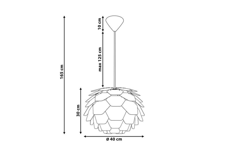 Segre Loftslampe 40 cm - Blå - Loftlampe køkken - Vindueslampe hængende - Vindueslampe - Pendellamper & hængelamper - Soveværelse lampe - Stuelampe