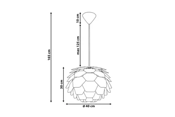 Segre Loftslampe 40 cm - Sort - Belysning - Lamper & indendørsbelysning - Loftlampe - Pendellamper & hængelamper