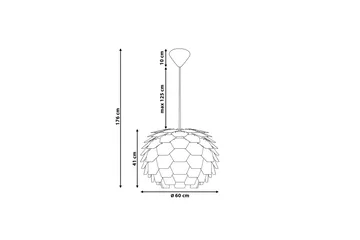 Segre Loftslampe 60 cm - Grå - Belysning - Lamper & indendørsbelysning - Loftlampe - Pendellamper & hængelamper