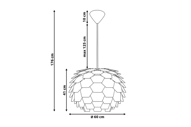 Segre Loftslampe 60 cm - Kobber - Belysning - Lamper & indendørsbelysning - Loftlampe - Pendellamper & hængelamper