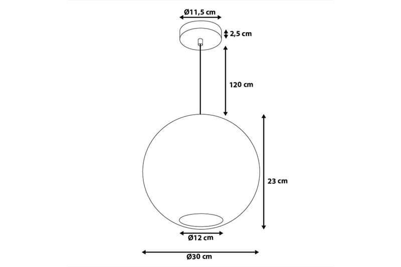 Seine loftslampe 30 cm - Kobber - Loftlampe køkken - Vindueslampe hængende - Vindueslampe - Pendellamper & hængelamper - Soveværelse lampe - Stuelampe