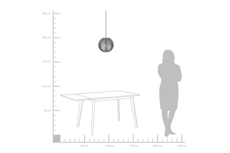 Seine loftslampe 30 cm - Sølv - Belysning - Lamper & indendørsbelysning - Loftlampe - Pendellamper & hængelamper