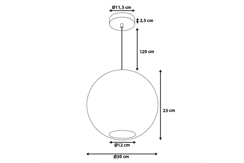 Seine loftslampe 30 cm - Sølv - Belysning - Lamper & indendørsbelysning - Loftlampe - Pendellamper & hængelamper