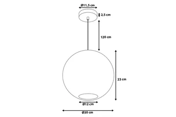 Seine loftslampe 30 cm - Sølv - Belysning - Lamper & indendørsbelysning - Loftlampe - Pendellamper & hængelamper