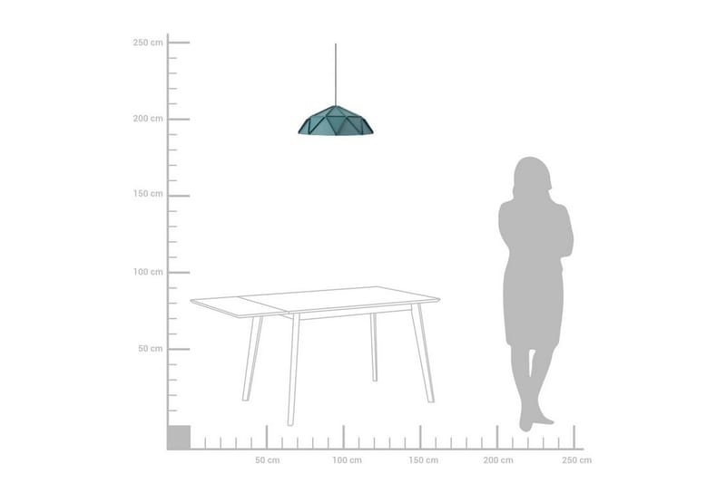Senia Loftslampe 45 cm - Blå - Loftlampe køkken - Vindueslampe hængende - Vindueslampe - Pendellamper & hængelamper - Soveværelse lampe - Stuelampe