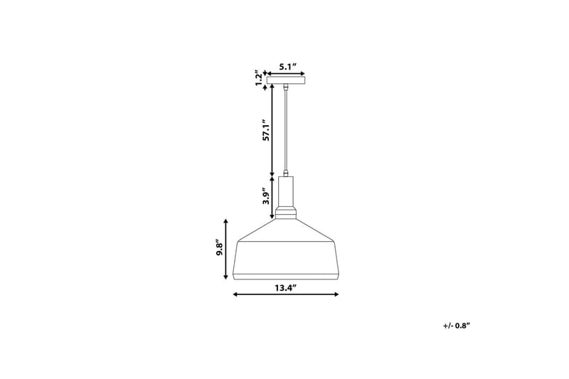 Sepik loftslampe 34 cm - Hvid - Loftlampe køkken - Vindueslampe hængende - Vindueslampe - Pendellamper & hængelamper - Soveværelse lampe - Stuelampe