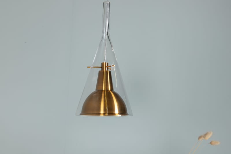 Sivana Loftlampe - Glas/Guld - Loftlampe køkken - Vindueslampe hængende - Vindueslampe - Pendellamper & hængelamper - Soveværelse lampe - Stuelampe
