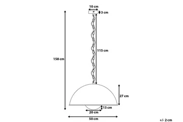 Thames Ii Loftslampe 50 cm - Sort - Belysning - Lamper & indendørsbelysning - Loftlampe - Pendellamper & hængelamper