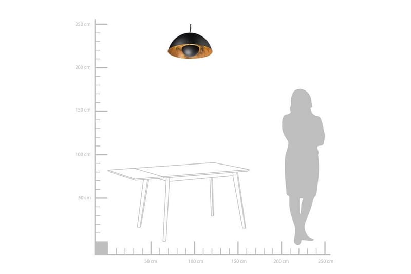 Thames Ii Loftslampe 50 cm - Sort - Belysning - Lamper & indendørsbelysning - Loftlampe - Pendellamper & hængelamper