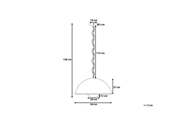 Thames Ii Loftslampe 50 cm - Sort - Belysning - Lamper & indendørsbelysning - Loftlampe - Pendellamper & hængelamper