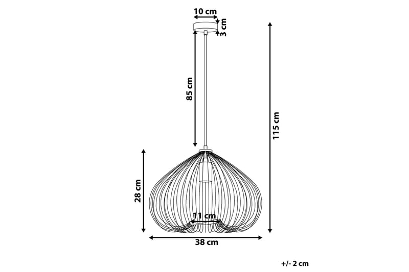 Tordino Loftslampe 38 cm - Sort - Loftlampe køkken - Vindueslampe hængende - Vindueslampe - Pendellamper & hængelamper - Soveværelse lampe - Stuelampe
