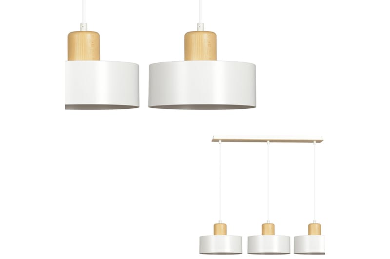 Torin 3 pendel Hvid - Scandinavian Choice - Loftlampe køkken - Vindueslampe hængende - Vindueslampe - Pendellamper & hængelamper - Soveværelse lampe - Stuelampe