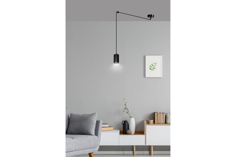 Traker 1 pendel Sort - Scandinavian Choice - Loftlampe køkken - Vindueslampe hængende - Vindueslampe - Pendellamper & hængelamper - Soveværelse lampe - Stuelampe