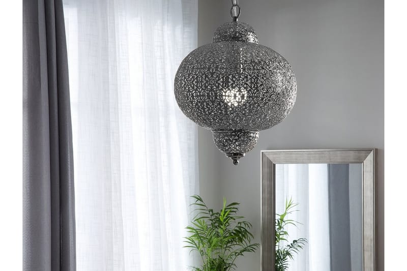 Tyndt loftslampe 30 cm - Sølv - Loftlampe køkken - Vindueslampe hængende - Vindueslampe - Pendellamper & hængelamper - Soveværelse lampe - Stuelampe