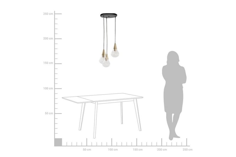 Vesle Loftlampe 30 cm - Gennemsigtig - Loftlampe køkken - Vindueslampe hængende - Vindueslampe - Pendellamper & hængelamper - Soveværelse lampe - Stuelampe