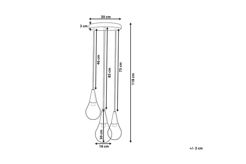 Vesle Loftlampe 30 cm - Gennemsigtig - Loftlampe køkken - Vindueslampe hængende - Vindueslampe - Pendellamper & hængelamper - Soveværelse lampe - Stuelampe