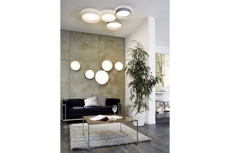 Eglo Plafond - Taupe/Hvid - Plafond - Stuelampe - Soveværelse lampe