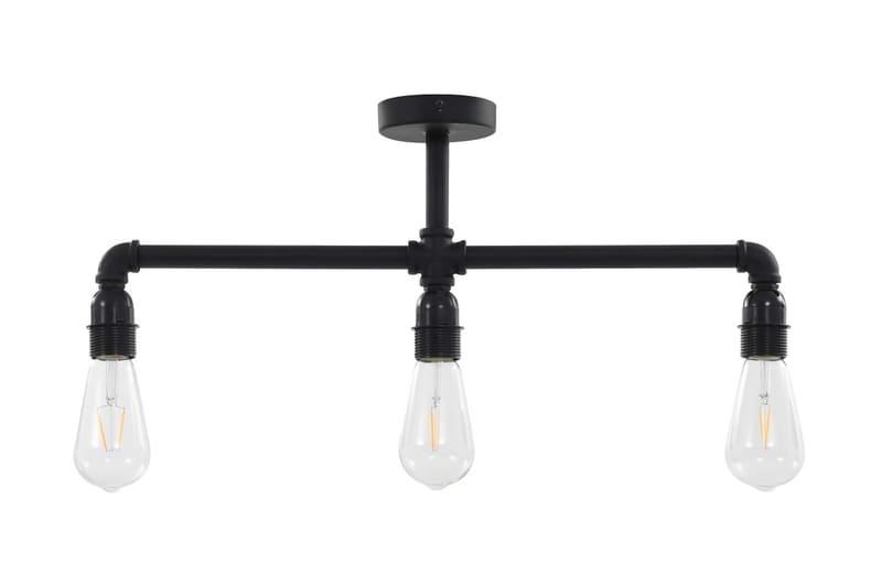 Loftlampe 3 X E27-Pærer Sort - Sort - Plafond - Stuelampe - Soveværelse lampe