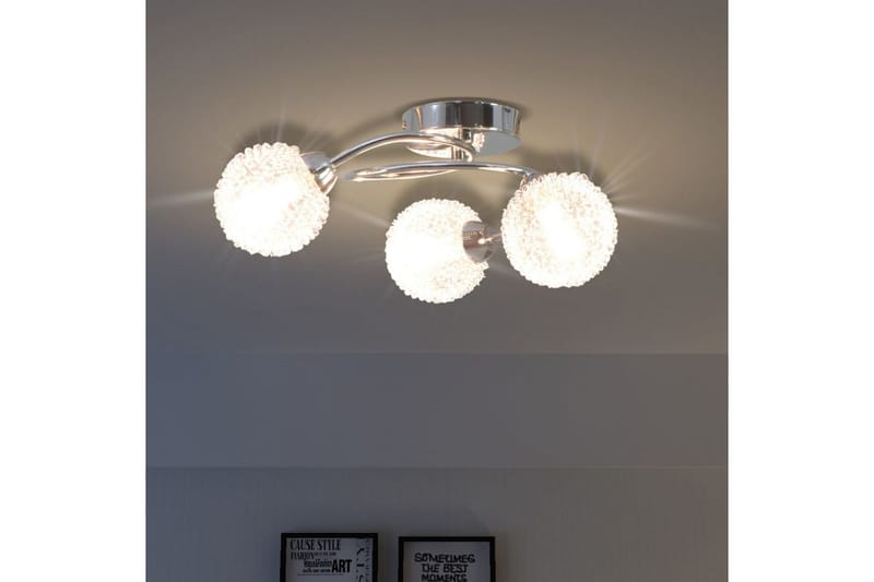 Loftslampe Med 3 G9-Pærer 120 W - Hvid - Plafond - Stuelampe - Soveværelse lampe