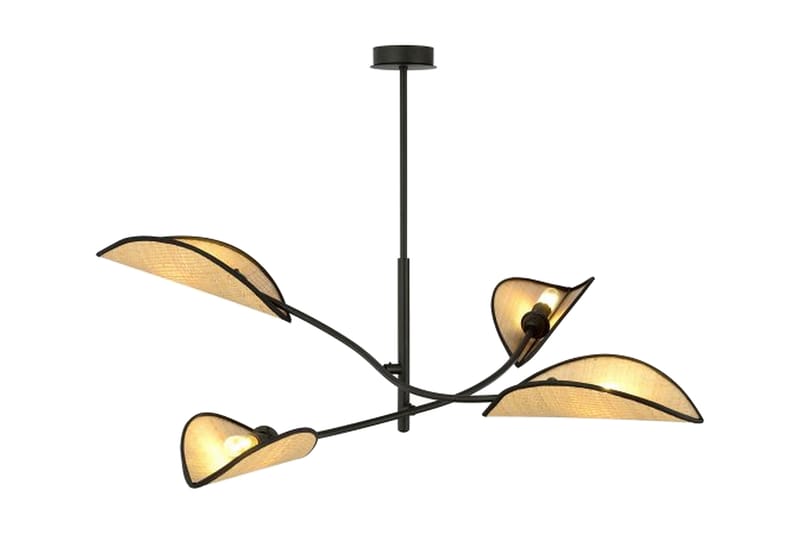 Lotus 4 plafond Sort - Scandinavian Choice - Plafond - Stuelampe - Soveværelse lampe