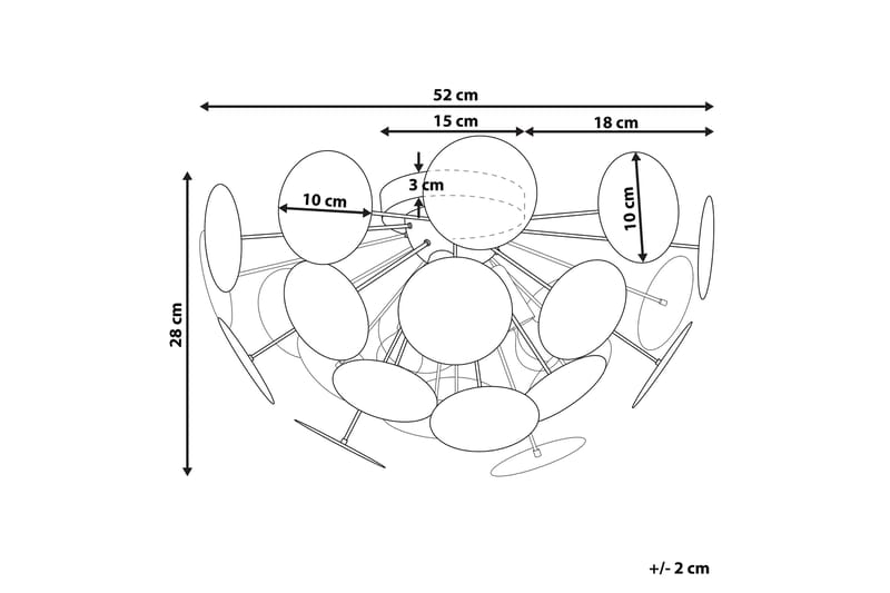 Maritsara Plafond - Hvid - Plafond - Stuelampe - Soveværelse lampe