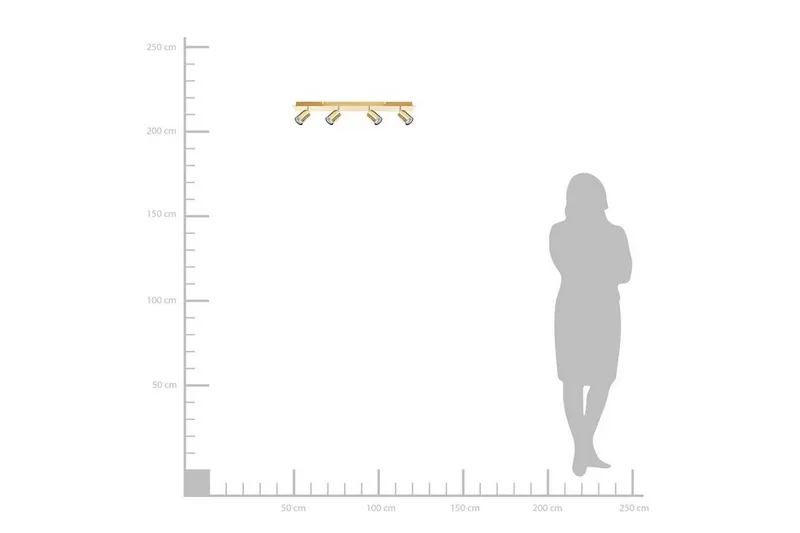 Sigrit Loftlampe - Guld - Belysning - Lamper & indendørsbelysning - Loftlampe - Plafond