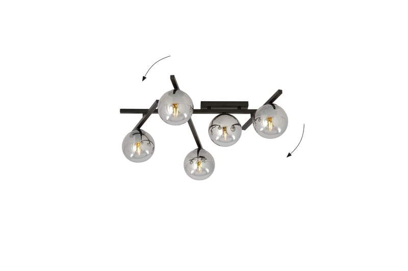 Smart 5 plafond Sort - Scandinavian Choice - Plafond - Stuelampe - Soveværelse lampe