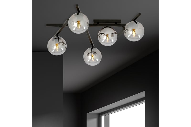 Smart 5 plafond Sort - Scandinavian Choice - Plafond - Stuelampe - Soveværelse lampe