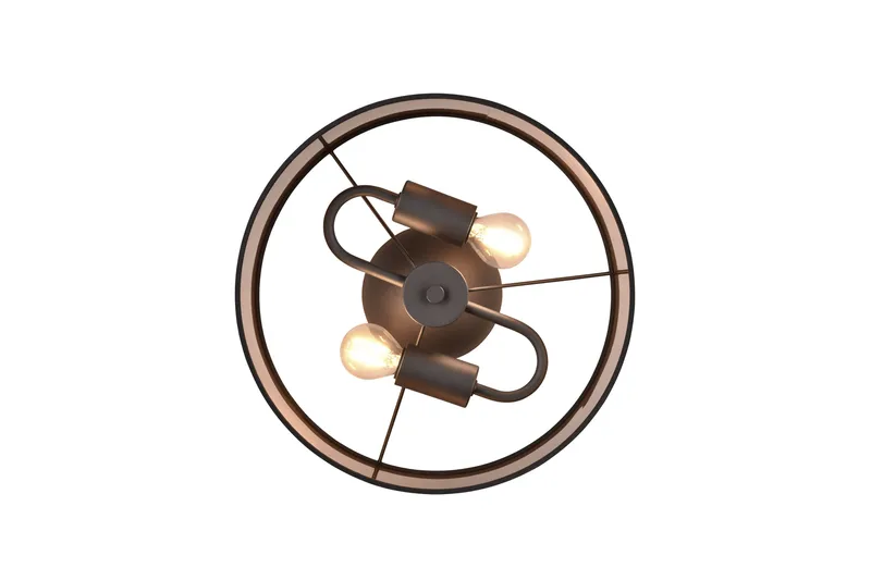 Trio Lighting Davos Loftlampe 30 cm 2xE14 Matsort/Greige - Belysning - Lamper & indendørsbelysning - Loftlampe - Plafond