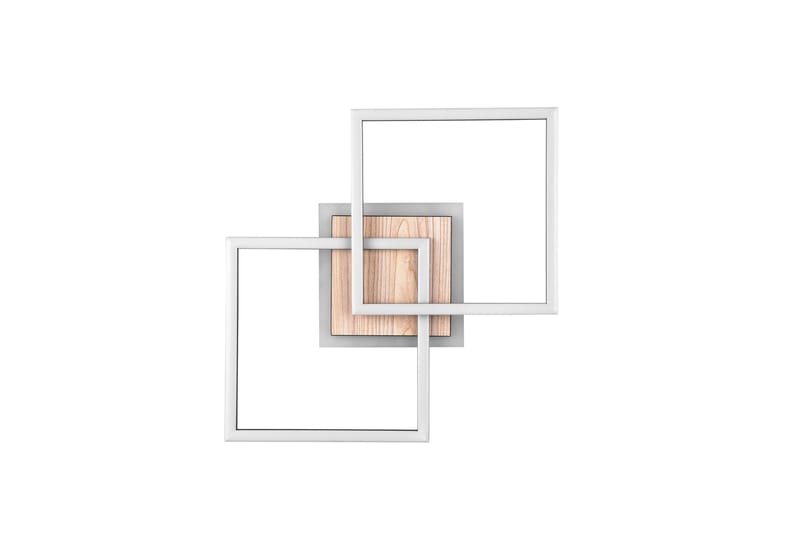 Trio Lighting Giro LED Loftlampe Firkantet Matsort/Træ - Belysning - Lamper & indendørsbelysning - Loftlampe - Plafond