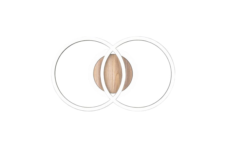 Trio Lighting Giro LED Loftlampe Rund Matsort/Træ - Belysning - Lamper & indendørsbelysning - Loftlampe - Plafond