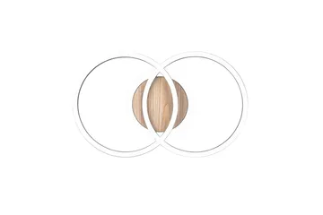 Trio Lighting Giro LED Loftlampe Rund Matsort/Træ - Belysning - Lamper & indendørsbelysning - Loftlampe - Plafond