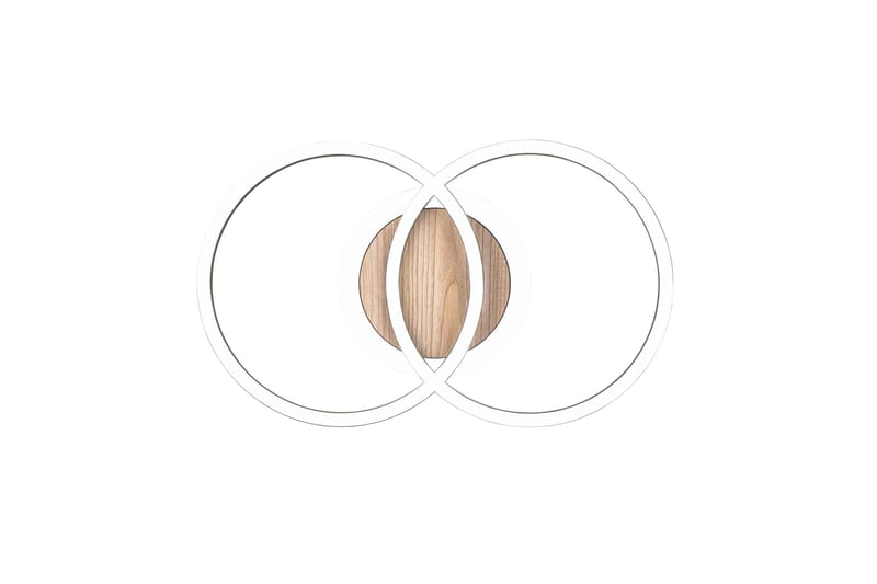 Trio Lighting Giro LED Loftlampe Rund Matsort/Træ - Belysning - Lamper & indendørsbelysning - Loftlampe - Plafond