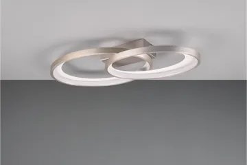 Trio Lighting Malaga LED Loftlampe Børstet Stål - Belysning - Lamper & indendørsbelysning - Loftlampe - Plafond